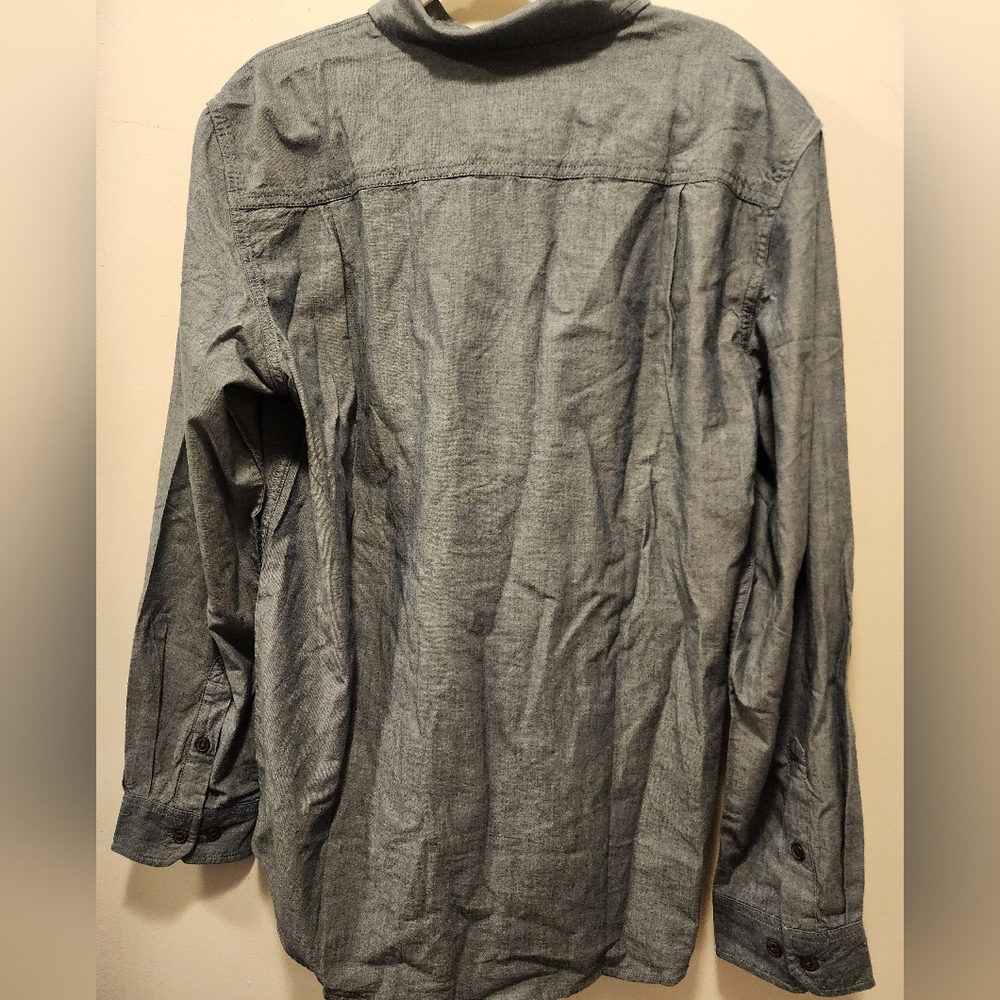 Carhartg Loose Fit Blue Chambray Long-Sleeve Shirt